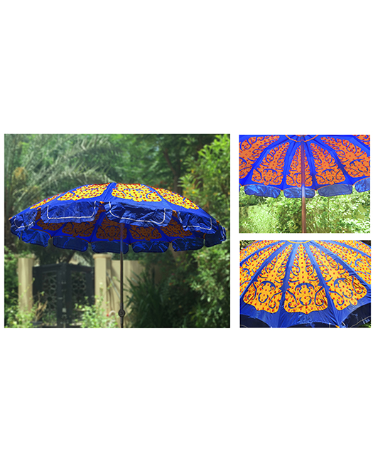 GARDEN UMBRELLA- BLUE, ORANGE & RED